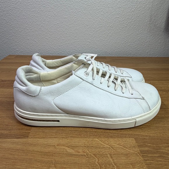 Birkenstock Bend Low White Leather Lace Up Sneakers Mens 13 EU 46